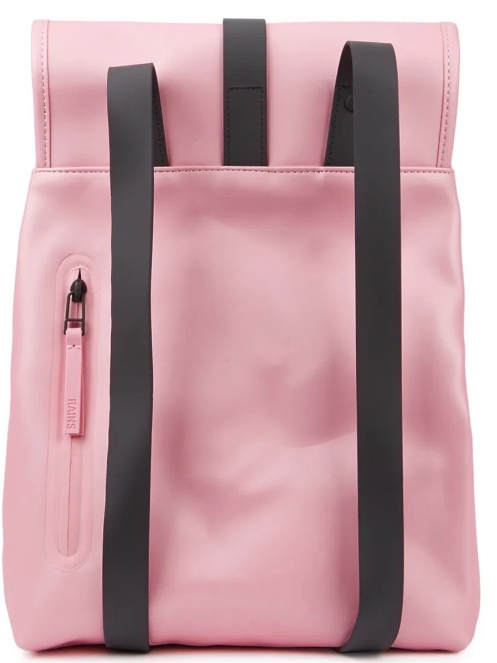 RAINS Pink Water Resistant Rubberised Backpack - Picture 6 of 6